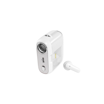 WEKOME S28 Pop Digital Series - kabellose Bluetooth V5.3 TWS-Kopfhörer mit Ladetasche und Projektor-Funktion (Weiß)