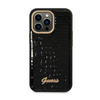 Guess Kroko Kollektion - iPhone 14 Pro Tasche (schwarz)