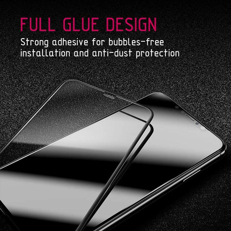 Crong Edge Glass 4D Full Glue - Full screen tempered glass for iPhone 11 Pro / iPhone Xs / X