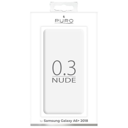 PURO 0.3 Nude - Etui Samsung Galaxy A6+ (2018) (przezroczysty)