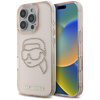 Karl Lagerfeld IML Rhinestones Karl Head - Case for iPhone 16 Pro (pink)