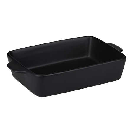Alpina - Ceramic rectangular ovenproof dish 28x18x6 cm (black)
