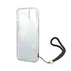 Guess Flower Cord - pouzdro pro iPhone 14 Plus (modré)