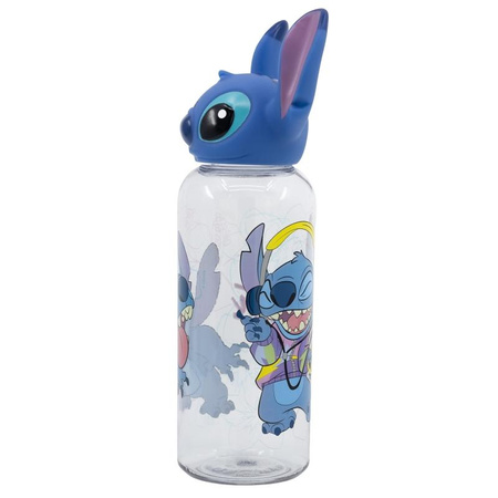 Disney Stitch - Láhev 560 ml s 3D víčkem z kolekce Flowers