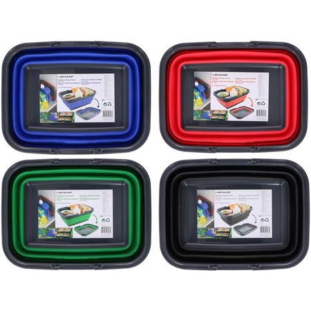 Dunlop - Folding basket with handles (Blue)