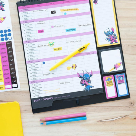 Disney Stitch - Calendario da parete / Planner 2024/2025