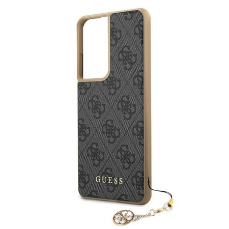 Guess 4G Charms Kollektion - Samsung Galaxy S21 Ultra Tasche (grau)
