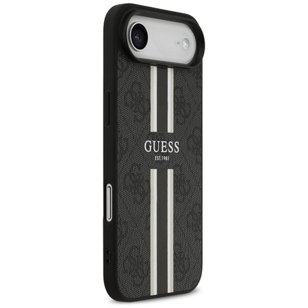 Guess 4G Printed Stripes MagSafe - Pouzdro iPhone Air (černé)