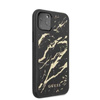 Guess Marble Glass Gold Glitter - Coque iPhone 11 Pro (noir)