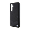 BMW Signature Leather Crossing Lines Pattern - Samsung Galaxy S24+ tok (fekete)