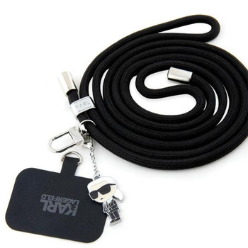 Karl Lagerfeld CBDY Cord - Universal-Telefonband / Schlüsselband (schwarz)