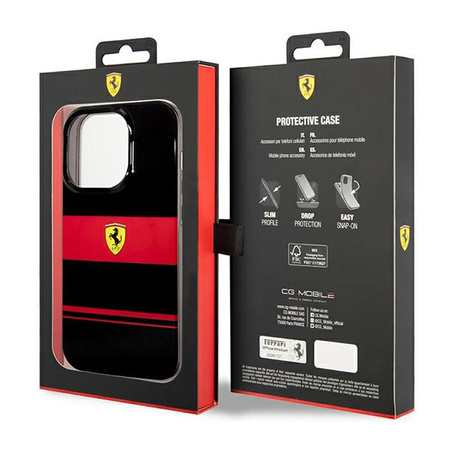 Ferrari Combi MagSafe - pouzdro pro iPhone 14 Pro (Černý)