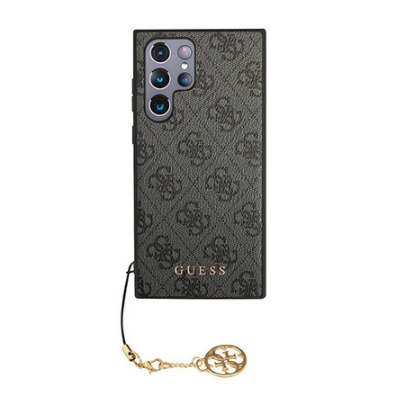 Collection Guess 4G Charms - Étui Samsung Galaxy S23 Ultra (gris)
