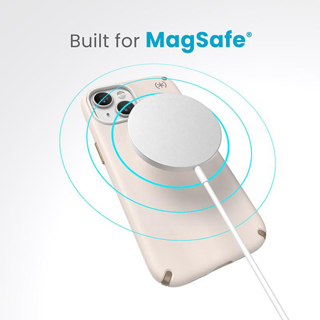 Speck Presidio2 Pro Magsafe - Custodia per iPhone 16e / iPhone 15 / iPhone 14 / iPhone 13 (Osso sbiancato / Oro cimelio / Marrone nocciola)