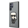 Karl Lagerfeld Saffiano Ikonik Patch - Samsung Galaxy S22 Ultra tok (ezüst)