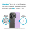 Speck Presidio2 Pro - Coque antibactérienne pour iPhone 14 Pro Max (Violet printanier / Gris nuageux / Blanc)