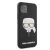 Karl Lagerfeld Iconic Embossed Glitter Case - Coque pour iPhone 11 Pro Max (Noir)