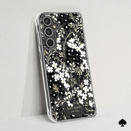 Kate Spade New York Multi Floral - Samsung Galaxy S23 FE 5G tok (fekete és fehér)