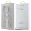 Guess 4G Étui MagSafe à rayures imprimées - iPhone 16 Pro Max (rose)