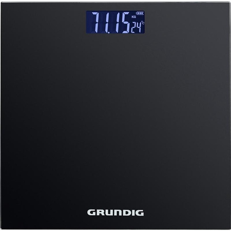 Grundig - Elektronische Personenwaage, Glas, bis zu 180 kg (schwarz)