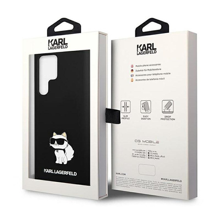Karl Lagerfeld Silicone NFT Choupette - Samsung Galaxy S23 Ultra Case (black)