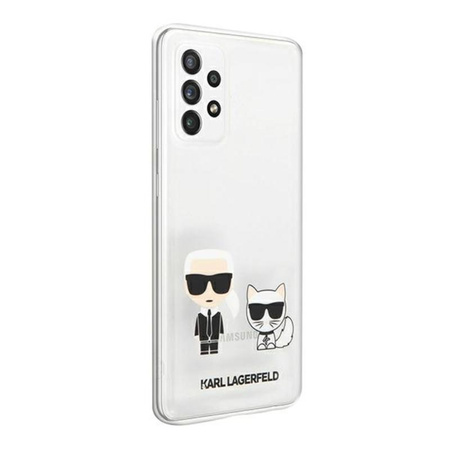 Karl Lagerfeld Ikonik & Choupette - Pouzdro Samsumg Galaxy A52 / A52S (průhledné)