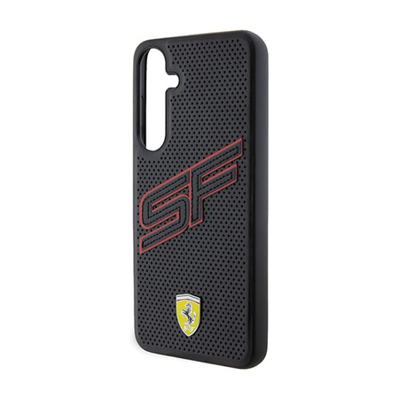 Ferrari Big SF perforált - Samsung Galaxy S24+ tok (fekete)
