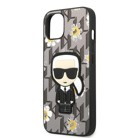 Karl Lagerfeld Iconic Karl Flower - iPhone 13 Case (gray)