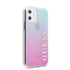 Guess Glitter Gradient - pouzdro pro iPhone 11 (růžová/modrá)
