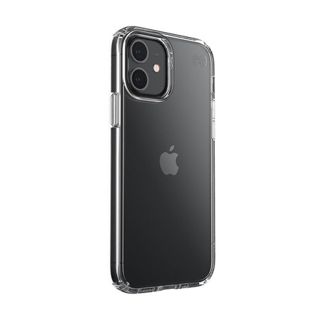 Speck Presidio Perfect-Clear - pouzdro pro iPhone 12 / iPhone 12 Pro s povrchovou úpravou MICROBAN (čiré)