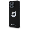 Karl Lagerfeld szilikon Choupette Head Print MagSafe - iPhone 16 Pro tok (fekete)