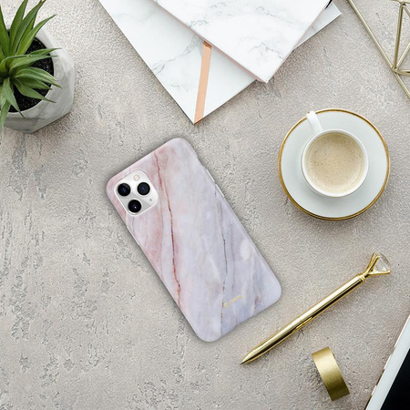 Crong márvány tok - iPhone 11 Pro tok (rózsaszín)