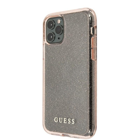 Třpytivé pouzdro Guess - pouzdro pro iPhone 11 Pro (růžové)