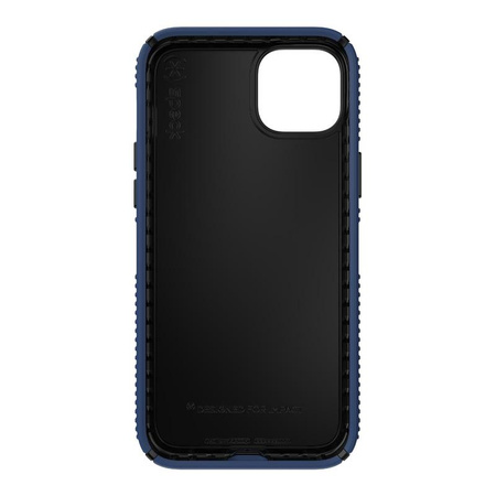 Speck Presidio2 Grip – Rutschfeste iPhone 15 Plus / 14 Plus Hülle (Küstenblau / Schwarz / Weiß)