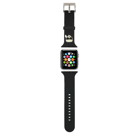 Karl Lagerfeld Silikon Karl Head - Armband für Apple Watch 42/44/45 mm (schwarz)