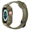 Spigen Rugged Armor Pro - Bracelet avec étui pour Apple Watch Ultra 49 mm (Vintage Khaki)
