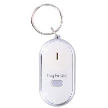 Grundig - Porte-clés avec localisateur de sifflet (blanc)