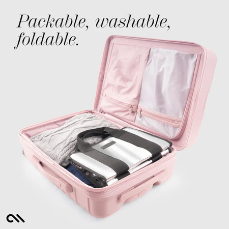 Case-Mate Mini Travel Tote Bag - Waterproof travel shoulder bag (Silver Chrome)