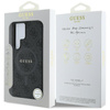 Guess Leather 4G Colored Ring Classic Logo MagSafe - Case for Samsung Galaxy S25 Ultra (black)