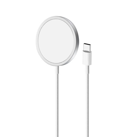 Puro Magnetic Charging Cable USB-C Magsafe – Ładowarka bezprzewodowa indukcyjna 15W (biały)