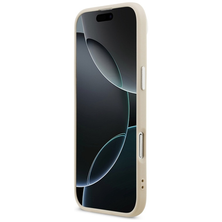 Etui do iPhone Air do MagSafe Karl Lagerfeld Oryginalne Beżowe Skórzane