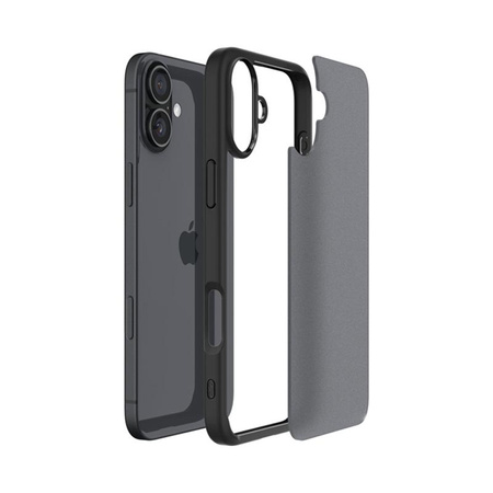 Spigen Ultra Hybrid - Hülle für iPhone 16 (Frost Black)