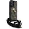 Guess 4G Big Logo Cord Strap Crossbody - Tasche für iPhone 16 Plus (braun)