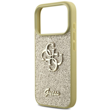 Guess Fixed Glitter Big 4G - Case for iPhone 17 Pro (gold)