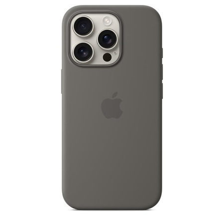 Apple Silikonhülle - Silikonhülle mit MagSafe für iPhone 16 Pro (Mountain Grey)