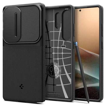 Spigen Optik Armor - tok Samsung Galaxy S25 Ultra (fekete)