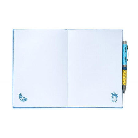 NOTATNIK PLUSZOWY A5 W KROPKI STITCH Z DŁUGOPISEM Disney ZESZYT Z GUMKĄ