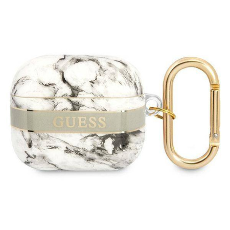 Guess Marble Strap -  Cover for Airpods 3 (Grey)