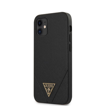 Guess Saffiano V - iPhone 12 Mini tok (fekete)
