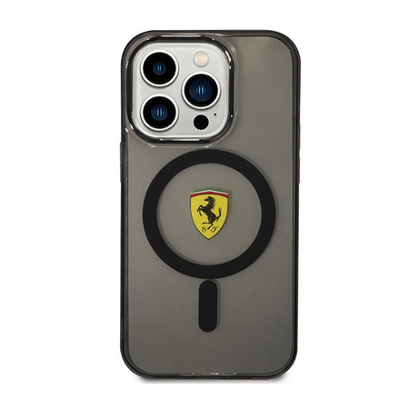 Ferrari Translucent MagSafe - Schutzhülle für iPhone 14 Pro (Schwarz)